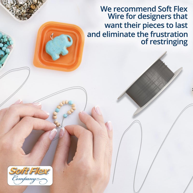 Soft Flex 49 Strand Stringing Wire - Flexible Braided - Medium 0.19 Diameter - Jewelry Making Bead Wire - Satin Silver - Image 4